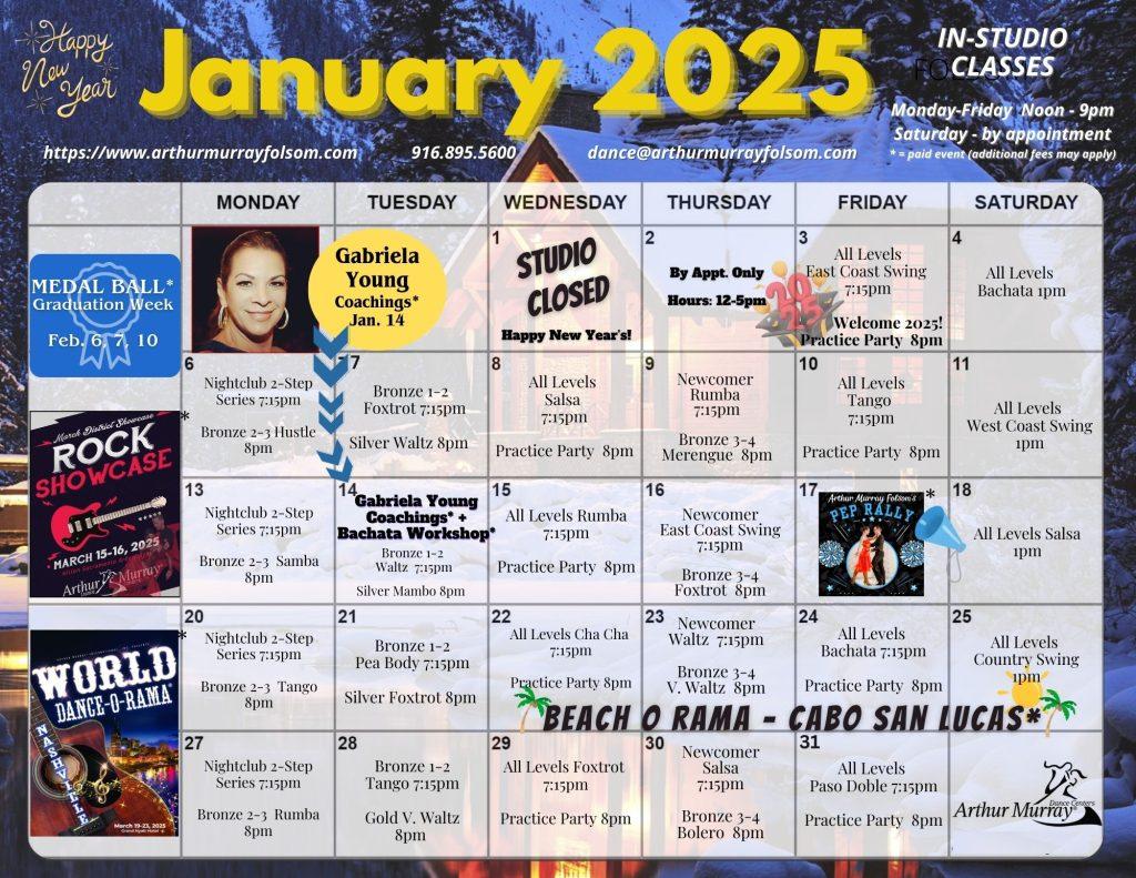 Studio Calendar Arthur Murray Dance Center (Folsom)